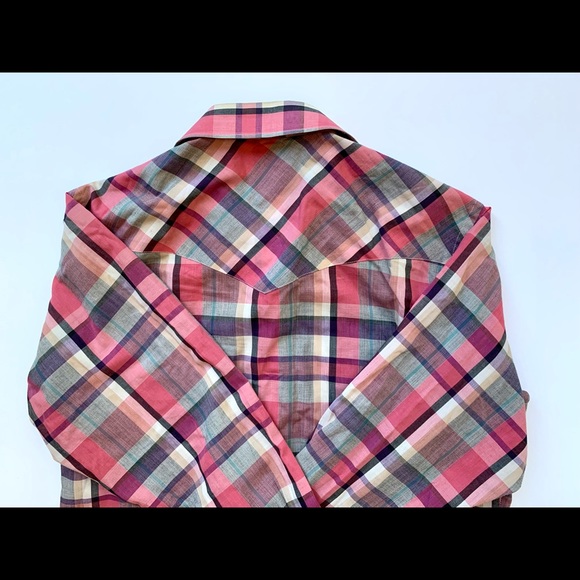 Vintage Plaid Wrangler Western Shirt - Picture 3 of 10